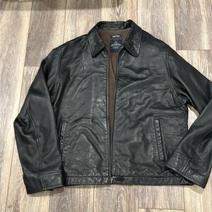 Vintage Size 46 Nautica real leather jacket